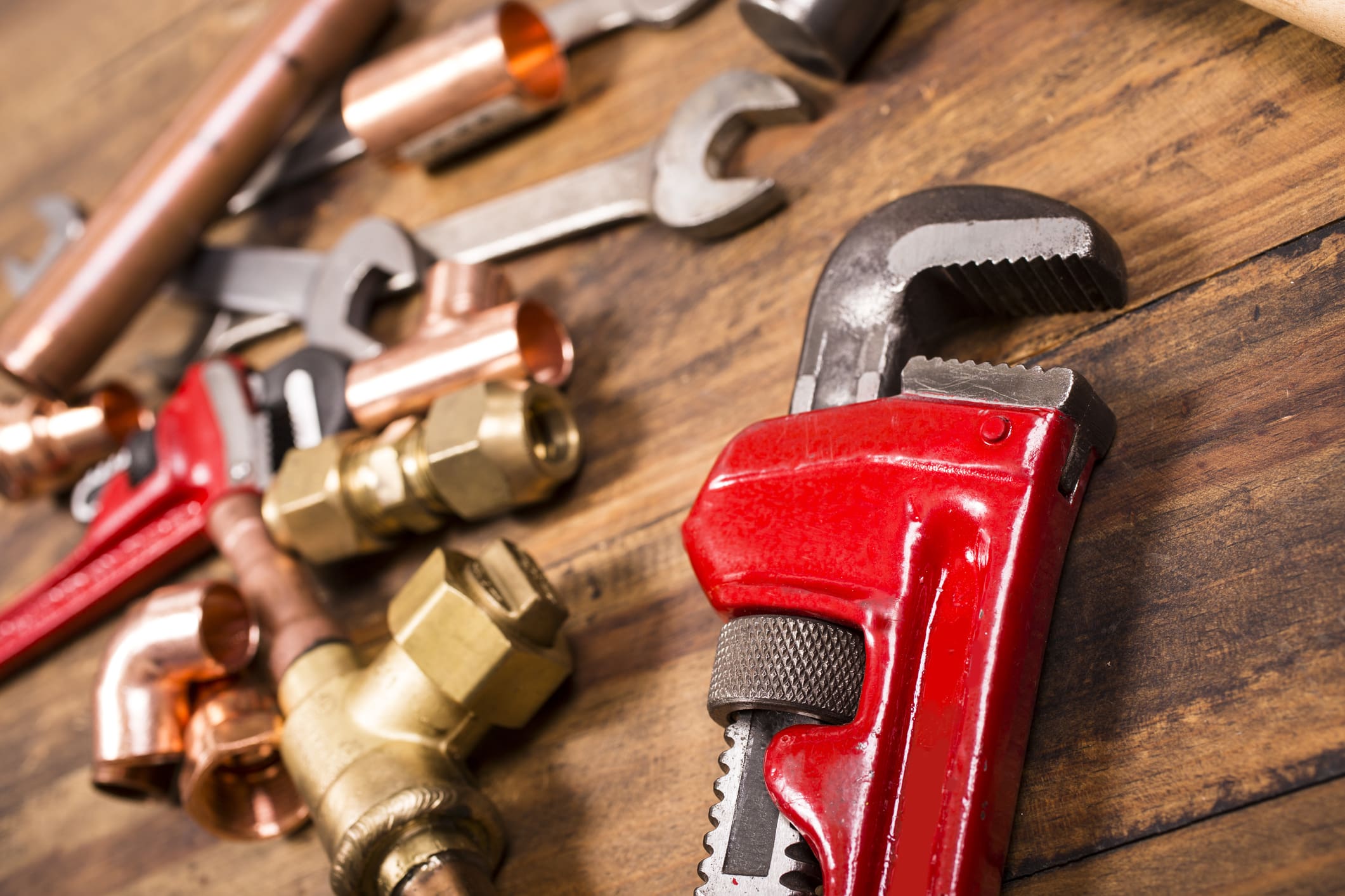 Plumbing Tools on Table